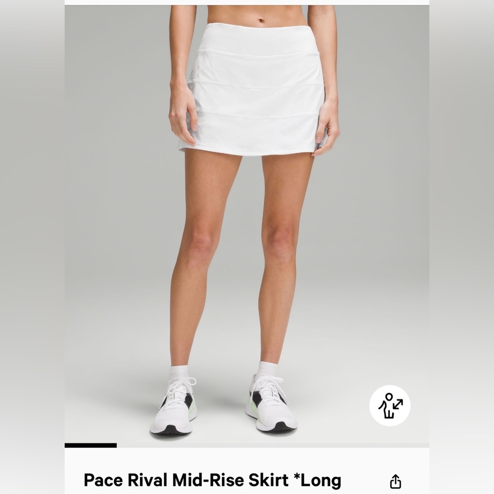 Lululemon Pace Rival Mid-Rise Skirt *long